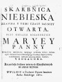 «Нябесная скарбніца…» Вільні