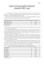 Урокі прэзыдэнцкай выбарчай кампаніі 2001 году