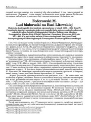 Federowski M. Lud białoruski na Rusi Litewskiej