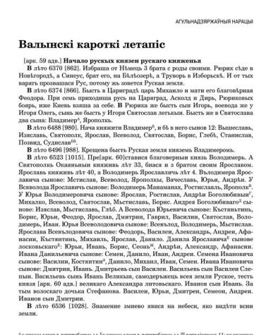 Валынскі кароткі летапіс