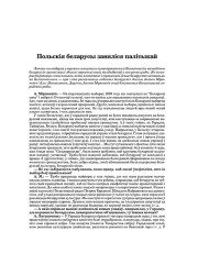 Польскія беларусы заняліся палітыкай