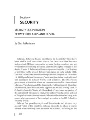 Military Сooperation between Belarus and Russia