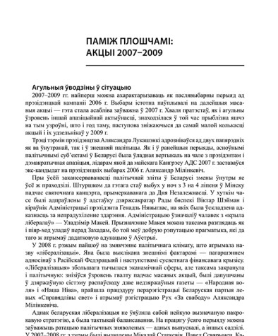 Паміж плошчамі: акцыі 2007–2009