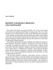 Between Łukašenka’s Ideology and Nationalism