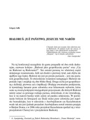  Białoruś: Już państwo, jeszcze nie naród