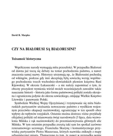 Czy na Białorusi są Białorusini?
