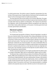 The Nature of Authoritarian Regime in Belarus: Electoral system