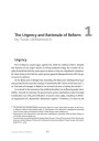 The Urgency and Rationale of Reform