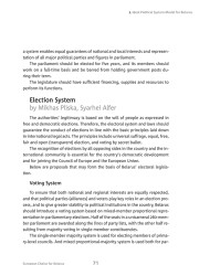 Ideal Political System Model for Belarus (Election System)