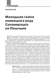 Малодшая галіна княжацкага роду Саламярэцкіх на Піншчыне