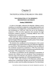 The Introduction of the Presidency: Preconditions and Results