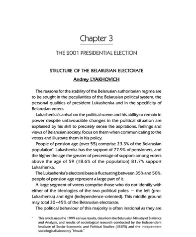 Structure of Belarusian Electorate
