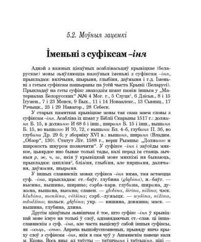 Іменьні з суфіксам –іня 