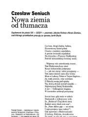 Nowa ziemia od tłumacza. Suplement do pieśni XX — GODY — poetamu Jakuba Kołasa "Nowa Ziemia", nad którego przekładem pracuję za sprawą Janki Bryla