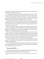The Social Services Sector Today (Housing and Utilities)