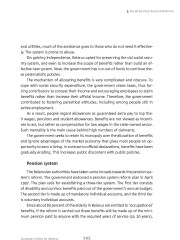 Social Services Sectoral Reforms: Causes and Rationale (Pension System)