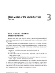 Ideal Model of the Social Services Sector
